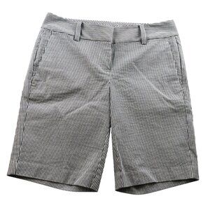 NWT Ann Taylor Women's Seersucker Shorts Size 0 Casual Summer